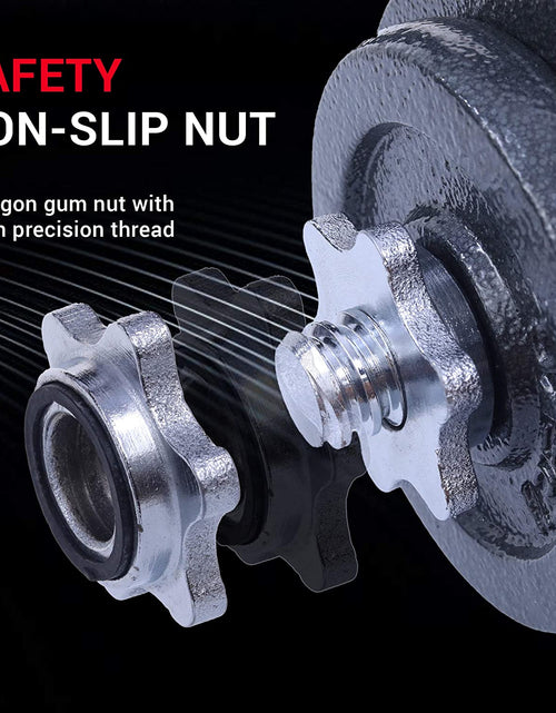 Load image into Gallery viewer, Adjustable Dumbbells, Barbell Weight Set, Dumbbell Set, Weights Adjustable 22/33/44/66/105 Lbs Home Gym 2 in 1, Anti-Slip Handle, All-Purpose, Office, Fitness
