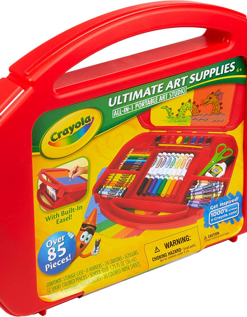 Load image into Gallery viewer, Ultimate Art Case with Easel, 85 Pieces, Gift for Kids Multicolor, 12 1/4" X 15 3/4" X 2 1/4"
