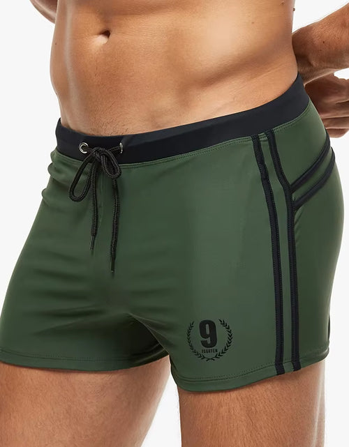 Load image into Gallery viewer, Mens Swimwear Maillot De Bain Boy Swim Suits Boxer Shorts Swim Trunks Men Swimsuit Surf Banadores
