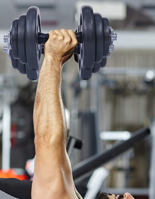 Load image into Gallery viewer, Adjustable Dumbbells, Barbell Weight Set, Dumbbell Set, Weights Adjustable 22/33/44/66/105 Lbs Home Gym 2 in 1, Anti-Slip Handle, All-Purpose, Office, Fitness
