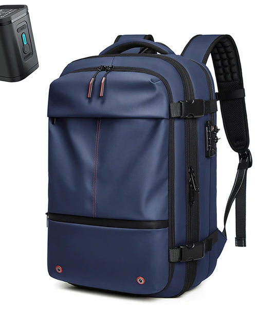 Load image into Gallery viewer, Men Travel Backpack Vacuum Compression 17 Inch Laptop Backpack Business Large Capacity School Backpack Expanded Hiking Backpack
