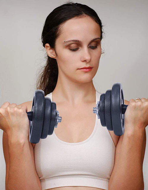 Load image into Gallery viewer, Adjustable Dumbbells, Barbell Weight Set, Dumbbell Set, Weights Adjustable 22/33/44/66/105 Lbs Home Gym 2 in 1, Anti-Slip Handle, All-Purpose, Office, Fitness
