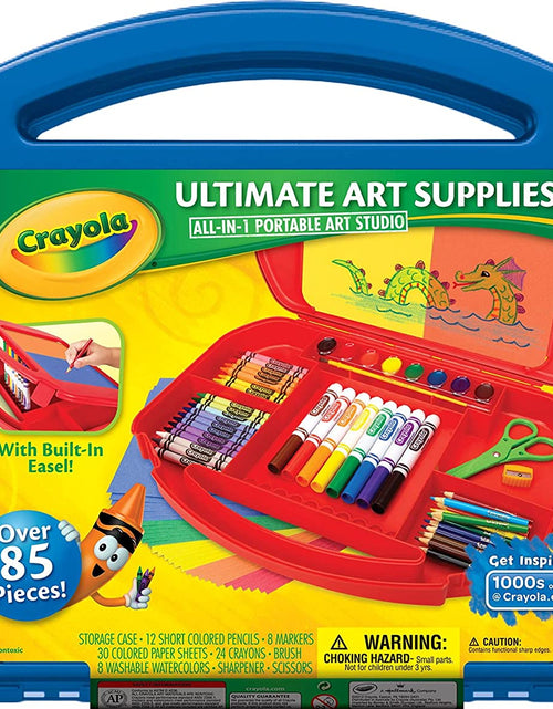 Load image into Gallery viewer, Ultimate Art Case with Easel, 85 Pieces, Gift for Kids Multicolor, 12 1/4" X 15 3/4" X 2 1/4"
